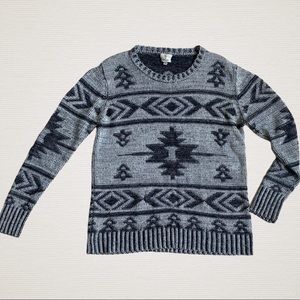 Hot & Delicious Gray Black Sweater Women's